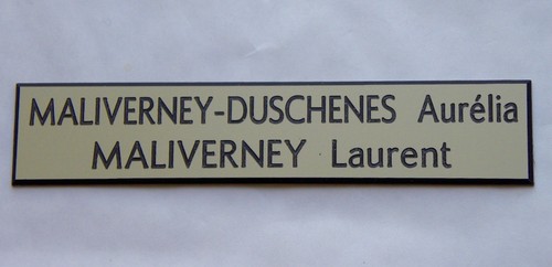 Plaque boite aux lettres - boite, porte