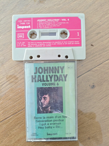 Johnny hallyday cassette - cassette, k7