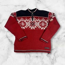 Pull Dale Of Norway 1/4 Zip Motifs US Ski Team - Pure Laine - L