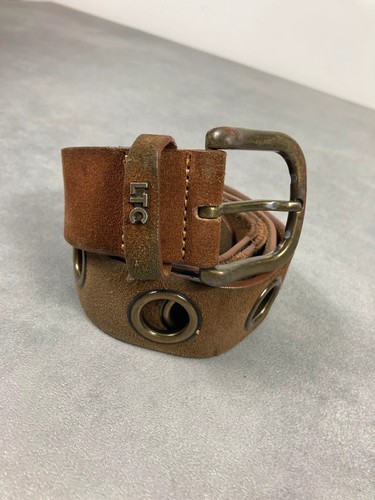 Ceinture cuir suédé - , marron