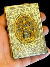 Carnet de Bal à Médaillon Romantique & Fer Gravé et Doré XIX -ème Siècle 