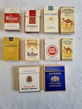 LOT 10 PAQUET CIGARETTE VIDE ANNEE 1980 / 90 CAMEL FORTUNA BENSON N° 9  / 20