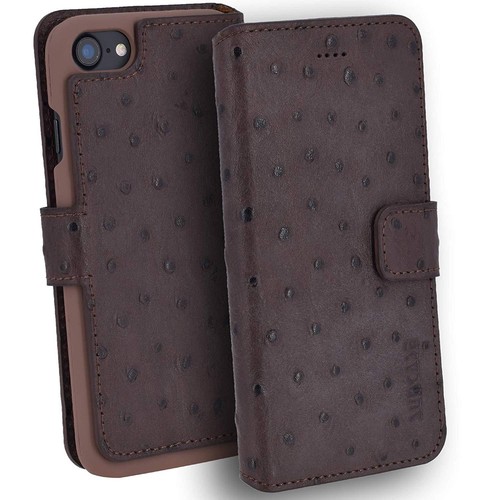 Iphone étui livre cuir - 8,