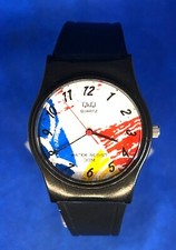 ANCIEN VINTAGE Montre Watch UHR Q&Q Quartz Water Resist 30M V188.037 YON Japan 