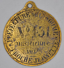 Plaque de métier - Musicienne ambulante n° 431 FROCHE Jeannette préf. de SOMME
