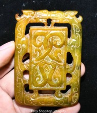 3.5 '' Chine vieux Jade Dragon
