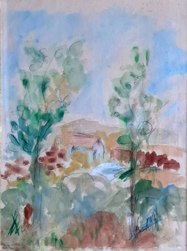 Ancienne aquarelle originale - ancienne,