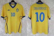 Maillot SUEDE SWEDEN 2012 IBRAHIMOVIC vintage home shirt jersey UMBRO maglia XL