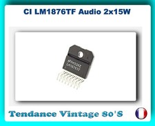                 *** 1 CI AMPLI AUDIO 2x15 WATTS LM1876T STEREO BOITIER 15P ***
