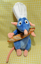 P12/ DISNEY DOUDOU PELUCHE RATATOUILLE RAT REMI BAGUETTE DE PAIN 30CM  ETAT NEUF