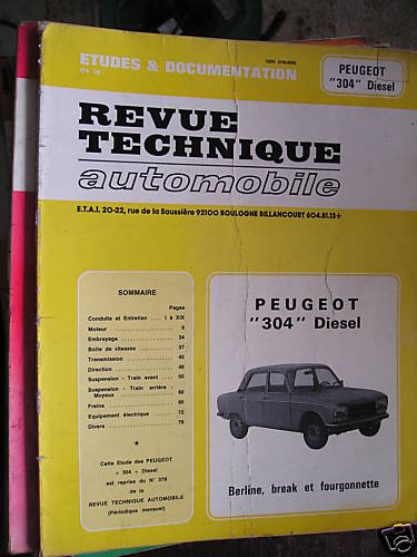Peugeot 304 diesel revue - :,