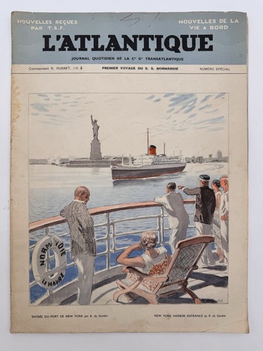 Paquebot normandie 1er voyage - normandie,