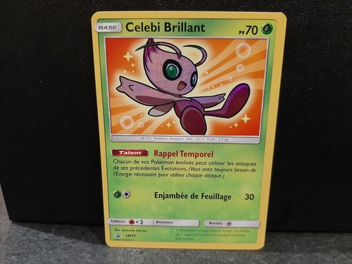 Carte pokemon celebi brillant - carte,