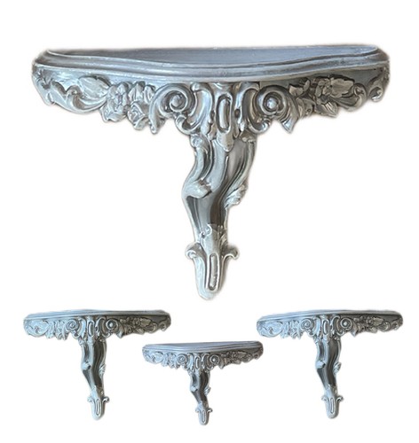 Table console baroque argent - m,