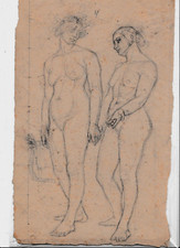 MICHEL DUMAS- LYON 1812-1885 - FOND D'ATELIER -DESSIN ANCIEN XIXème