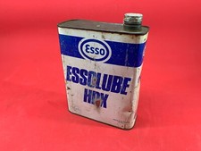 Ancien bidon/casier  ESSOLUBE HDX ESSO / déco vitrine usine loft industriel 