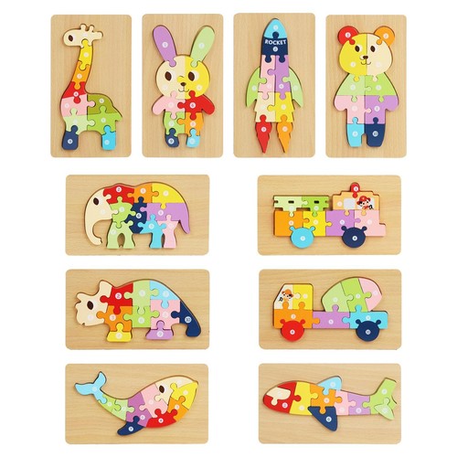 Jigsaw puzzles bois jouet - en,