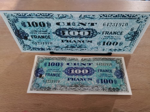 Billet 100 francs 1944 france - billet,