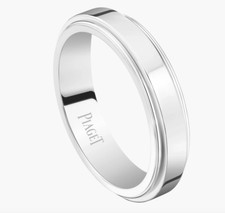 PIAGET - Possession - Bague Alliance Mobile Or Blanc Rhodié - Taille 63 - 9,29g