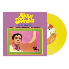 Michel Sardou 45T couleur jaune "Tu as changé" Neuf sous blister