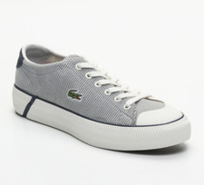 Belles Baskets Lacoste Bleu Marine Rayé et Blanc + Logo T.37 NEUVES DS L/BTE