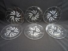 6 ASSIETTES SIGNEES LALIQUE MODELE LUCERNE LUNCH PLATE GLASS
