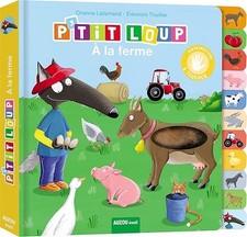 P'tit loup a la ferme (coll. mon premier livre à toucher) - Lallemand, Orianne