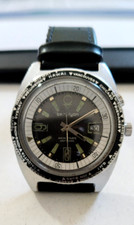 Vintage Montre De Plongée BERLI-LYON Mécanique vers 1970 double remontoir