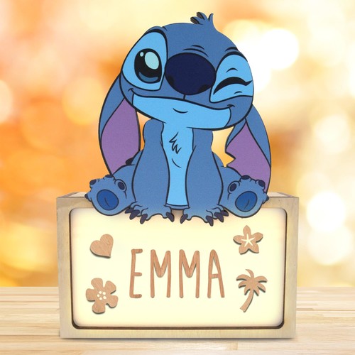 Lampe stitch personnalisable - stitch,