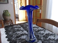 grand joli vase soliflore bleu