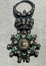 France - Légion d’honneur 2nd Empire miniature de luxe à brillants !