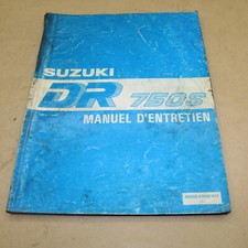 MANUEL REVUE TECHNIQUE D ATELIER SUZUKI DR 750 1988-> EN FRANCAIS DR750S S 