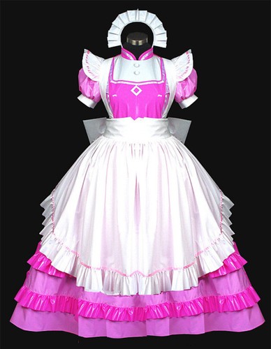 Frilly long sissy maid - sissy, dress