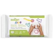 Pâte à modeler - Naturelle - Blanche - Autodurcissante - Enfant - Darwi - 1kg