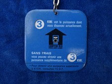 SYMPA Nice RARE ! PORTE-CLES / Key ring - EDF COMPTEUR BLEU