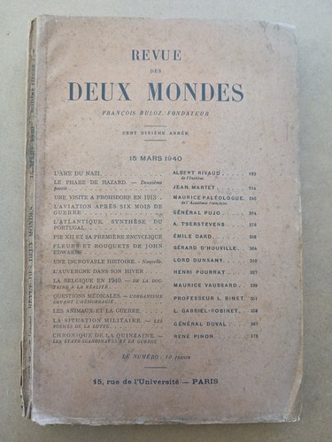 Revue des deux - , 15
