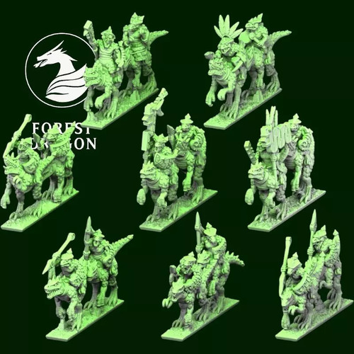 Hommes lézards cavalerie - lézards,