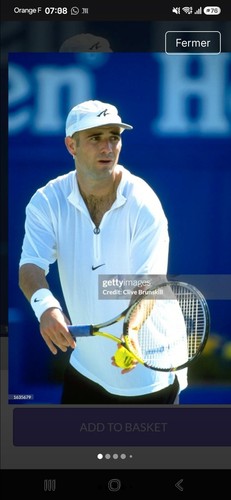 Shirt tennis nike agassi - t, de