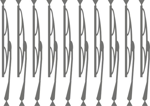 Essuie glace 9x3 1mm - 1/18, 30,9x3,1mm