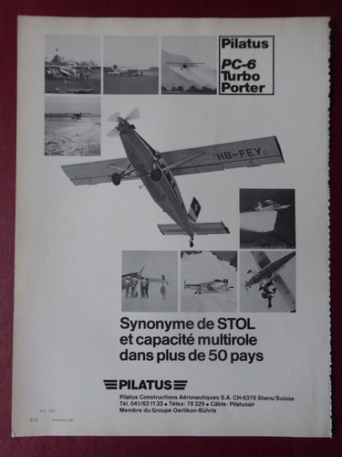 1983 pub pilatus - pub, pc-6