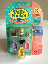 NIB Vintage Polly Pocket petits chariots pour animaux / défilé d'animaux de...