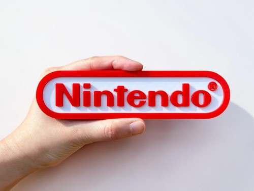 Plaque logo nintendo 3d - nintendo,