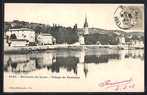 Cpa fontaine village - fontaine,,