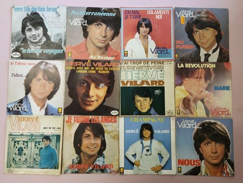 Lot vinyles 45t hervé - 19,