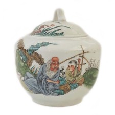 Ancien Chinois Main Peint