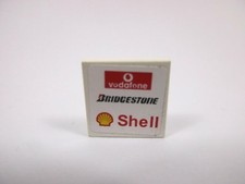 LEGO White Tile + Sticker Réf