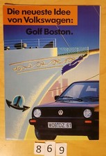 VW GOLF BOSTON Série spéciale Prospectus 4 pages 1991? D