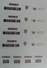 décalcomanie décalque 1/43