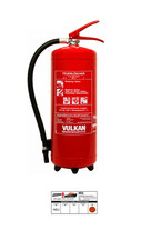 Vulcain 6Kg Extincteur À Poudre 43A,12LE Extincteur À Poudre ABC Inclus Plaque