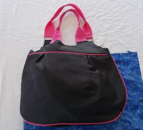 Large black pink tote shoulder - large,